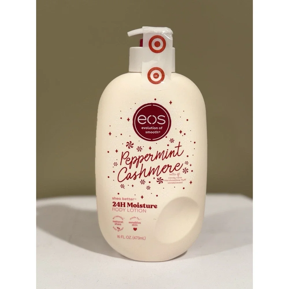 Eos Peppermint Cashmere Body Lotion Limited Edition Holiday  16‎ oz.